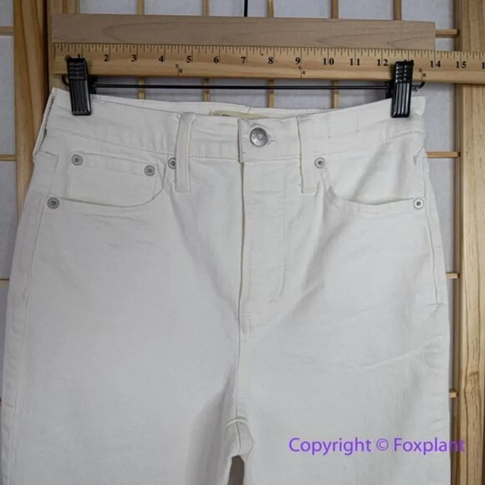 NEW Madewell The High-Rise Perfect Vintage Jean in Tile‎ White, 24